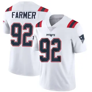 New England Patriots Youth Joshua Farmer Limited Vapor Untouchable Jersey - White
