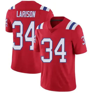 New England Patriots Youth Lan Larison Limited Vapor Untouchable Alternate Jersey - Red
