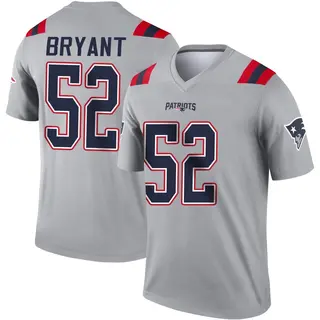New England Patriots Youth Marcus Bryant Legend Inverted Jersey - Gray