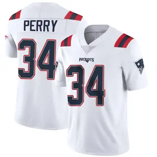 New England Patriots Youth Mark Perry Limited Vapor Untouchable Jersey - White
