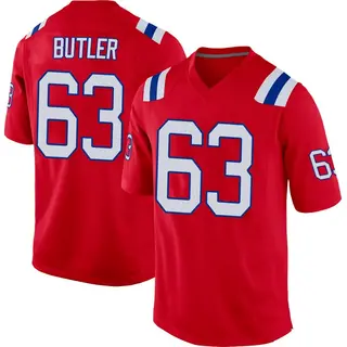 New England Patriots Youth Mehki Butler Game Alternate Jersey - Red