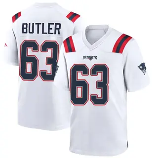 New England Patriots Youth Mehki Butler Game Jersey - White