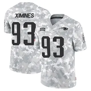 New England Patriots Youth Oshane Ximines Limited 2024 Salute to Service Jersey - Arctic Camo