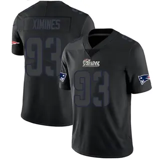New England Patriots Youth Oshane Ximines Limited Jersey - Black Impact