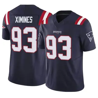 New England Patriots Youth Oshane Ximines Limited Vapor F.U.S.E. Jersey - Navy