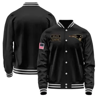 New England Patriots Youth Salute to Service Sideline Performance Jacket - Black
