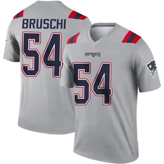 New England Patriots Youth Tedy Bruschi Legend Inverted Jersey - Gray