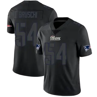 New England Patriots Youth Tedy Bruschi Limited Jersey - Black Impact