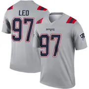 New England Patriots Youth Titus Leo Legend Inverted Jersey - Gray