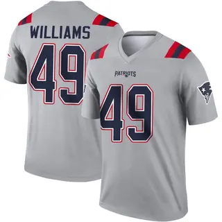 New England Patriots Youth Trayveon Williams Legend Inverted Jersey - Gray