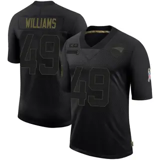 New England Patriots Youth Trayveon Williams Limited 2020 Salute To Service Jersey - Black